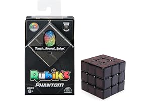 SPIN MASTER Rubik’s Phantom 3x3 Zauberwürfel, der Klassische 3x3 Cube mit Thermo-Twist, die Farbfelder leuchten erst bei Warmer Berührung, für Logik Akrobaten ab 8 Jahren