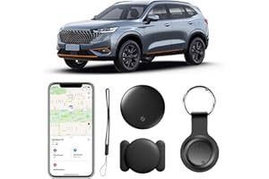 Glitfix GPS-Tracker für Fahrzeuge Kompatibel mit der APP-LE Find My App (nur iOS) Echtzeit Air Tracker Tags Globale Abdeckung Verstecktes Auto Ortungsgerät Keine monatliche Gebühr oder Abonnement