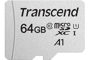 Transcend Scheda di memoria microSDXC 300S Classe 10 da 64 GB con fino a 95/45 MB/s (per smartphone, fotocamere digitali e console Nintendo) senza adattatore SD - TS64GUSD300S