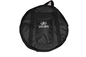 ASHBURY Viking Glenluce Deluxe Drum Bag 16" x 8" Padded 6mm - Bodhran or Frame Drum Case with Extra Depth