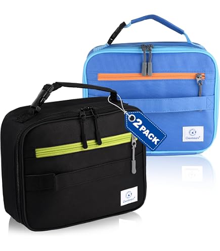 Fit & Fresh Kids Lunch Box – Insulated Bag With Charm Slots For Personalization, Leakproof, Large Capacity For School & Camp, Teal - View #5