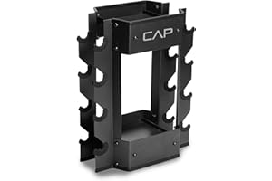 CAP Barbell RK-CB16H, Supporto per manubri e Kettlebell Unisex-Adulto, Nero