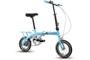 ZDXC Bicicleta Plegable de 12 Pulgadas Bicicleta para Estudiantes Bicicletas Urbanas Compacta para Adultos Mini Bicicleta Plegable Ligera para Trabajar Bicicleta Escolar