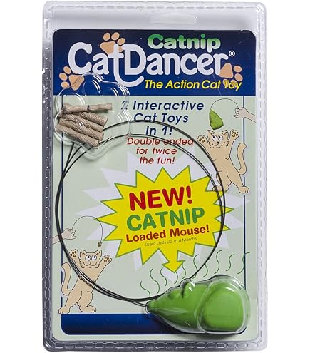 Cat Dancer Interaktives Katzenspielzeug – Federdraht Mit Papierrolle Für Stundenlangen Katzen-Spaß