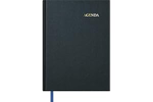 Dohe - Agenda Perpetua - Válida para cualquier Año, Tamaño A5 (14x20 cm), Tapa Dura, Planificador en Español, Material de Oficina - SEGOVIA Negro