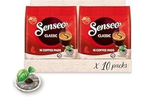 ‎SENSEO Senseo Pads Classic - Kaffee RA-zertifiziert - 10 Packungen x 16 Kaffeepads