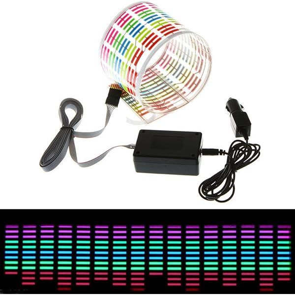 Sound Meter Music Spectrum Display - 384 RGB LED Audio Visualizer With ...