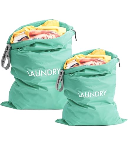 2 stuks reiswaszakken voor vuile kleding, draagbare waszakken met