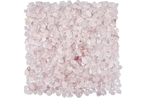 KYEYGWO 1 Pfund kleine getrommelte Chips zerkleinerte Stein, Heilung Reiki Kristall Trommelsteine für Schmuck Machen Heimtextilien