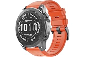 ‎ISABAKE ISABAKE Pasek do zegarka Garmin Fenix 7X, Fenix 6X/6X Pro, Fenix 5X/5X Plus, Fenix 3/3 HR, Descent MK, D2 Delta PX, D2 Charlie, pasek QuickFit 26mm
