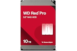 ‎WESTERN DIGITAL WD Red Pro 10TB NAS 3,5" Interne Festplatte – 7200 RPM Klasse, SATA 6Gb/s, CMR, 512MB Cache