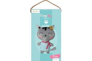 Avenue Mandarine 52654O - Kit Créatif Couture Enfant - Doudou à coudre Little Couz'IN - À partir de 6 ans -TINA, Unitaire