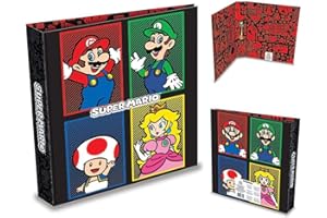 Pyramid International Super Mario Classeur à anneaux Format A4 4 couleurs Produit officiel