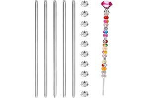 ENUTROF Barra Filettata M6 x 300mm Barre Filettate in Acciaio Inox 304 Asta Filettata Filettatura Metrica Completa Set da 5 con 10 Dadi Flangiati (M6x30CM)