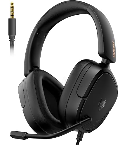 Tatybo Cuffie Gaing, Cuffie per Ps5 con Rotazione a 90°, Cuffie con