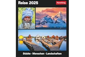 Reise Tagesabreißkalender 2025 - Kulturkalender - Städte, Menschen, Landschaften: Kalender für jeden Tag mit faszinierenden Bildern fremder Kulturen, ... Orten aus aller Welt. Tischkalender 2025