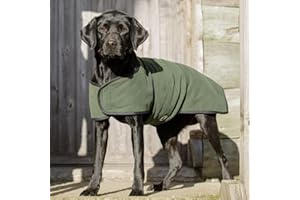 Dog & Field Duel Layer Towelling Coat, Olive Green, XXL