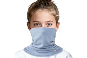 GXCROR Écharpe tube d'hiver pour enfants, tube en polaire réversible, masque facial coupe-vent, chauffe-cou chaud