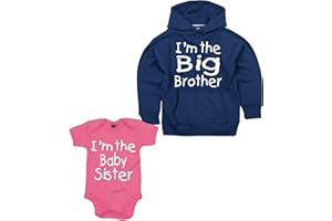 Edward Sinclair Matching Big Brother Hoodie with I'm the baby sister bodysuit set