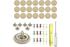 JGYCVBU 60Pcs Kit Riparazione Cielo Auto, Riparazione Automobilistica Rivetti Pulsante, per Tutte Auto (Beige)