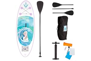 John- Aufblasbares Stand Up Paddel Board Eiskönigin Frozen Disney Elsa Tabla de Paddle Surf Hinchable con Accesorios, Multicolor, Estandar (52501)