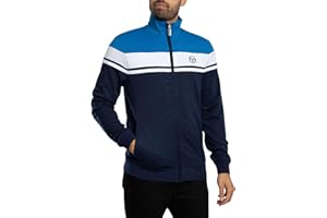 Sergio Tacchini Men's Damarindo Track Jacket, Directoire Blue/White/Maritime Blue