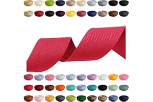 CARTONARE Sangle de 2 m, 5 m, 10 m, 50 m, 50 couleurs, largeur 10 mm, 15 mm, 20 mm, 25 mm, 30 mm, 40 mm, 50 mm, sangle de sac en polypropylène idéale pour les projets de bricolage, l'artisanat et l'extérieur