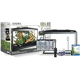 Marina - Aquarium Kit with LED Lighting, Glass, Transparent, 20G, 75 L, 61.5 x 32.3 x 42 cm
