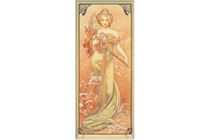 Artopweb Mucha - Printemps,1900 (Panneaux MDF 19x43 cm)