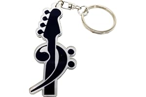 Portachiavi musicale a forma di chitarra elettrica con chiave di FA MLI ACN-9079 regalo musicale - ROCKMUSIC SPAGNA