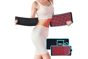 Thérapie Infrarouge Lumière Rouge Ceinture, I-THERA-U Lampe Infrarouge Chauffante 660 et 850 nm Appareil de luminothérapie Rouge, Red Light Therapy, Lampe Luminothérapie Soulager les Maux de Dos