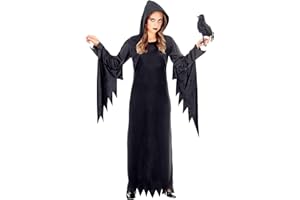 BOLAND W WIDMANN MILANO Party Fashion - Costume pour enfants Reine sombre, robe avec capuche, reine gothique, déguisements de carnaval