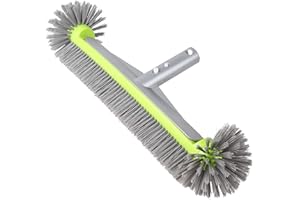 LALAGO Cepillo Piscina, Cepillo de Limpieza de Piscina, Cabezal de Cepillo sin Mango, Cepillo de Limpieza de Aluminio, Cepillo para Limpiar Fondo, Cepillo de Pared para Piscina (sin Mango)