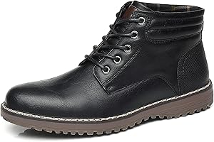 STK TOP STAKA TOP STAKA Men's Boots, Leather Lace Up Winter Shoes for Work, Travel, Business, Casual Shoes
