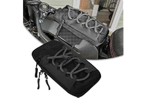 JFG RACING Motorrad Werkzeugtasche,wasserdichte Verschleißfeste Reflektierende Design Handytasche Batterie Rahmentasche für Sur Ron Light Bee S/X X160/X260-Schwarz