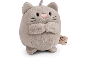 NICI My Mochi Kuscheltier Katze Eepy grau 5cm grau - Stofftier aus weichem Plüsch, niedliches Plüschtier zum Kuscheln und Spielen, für Kinder & Erwachsene, tolle Geschenkidee