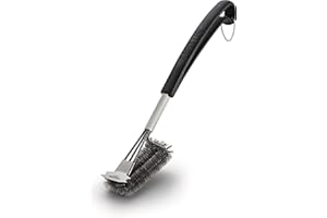 ‎NAPOLEON Napoleon 62063 Edelstahl Grillbürste dreireihig mit Schaber