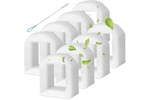 Acmerota Foam Pre-Filter for Petsafe Compatible with Drinkwell Fountain 360 Avalon, Pagoda Seascape & Sedona Water Bowl, Compatible for Multiple Ceramic and Stainless Steel Pet Fountains, 8Pack