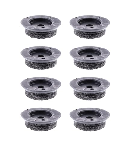 Wagner QuickClick® viltglijders, meubelglijders, stoelglijders, set van 8 vervangbare glijders, wolvilt zacht, 32 x 17 mm voor basis 35 x 20 mm, made in DE - 15834400