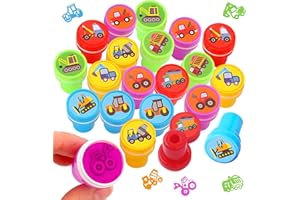 Lithyc 20 PièCes Tampon Enfant - Tampons Motif Dessin Animé - Tampon Auto Encreur - Tampons Jouets en Plastique Mignons, Cadeaux de FêTe pour Enfants, Cadeaux de FêTe d'halloween