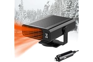 ADDLIVE 150W 12V Car Heater, 2 In 1 Portable Car Heater Anti-Fog with 360° Adjustment, Fast Heating Defroster Defogger Demister for Vehicles Quick Heating Air