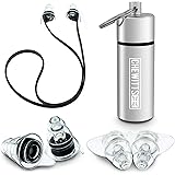 Ear Plugs For Concerts - 2 Pairs Noise Cancelling Reduction Earplugs - High Fidelity Reusable Silicone Earplugs - Hearing Pro