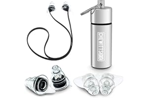 CHEWITTS Ear Plugs For Concerts - 2 Pairs Noise Cancelling Reduction Earplugs - High Fidelity Reusable Silicone Earplugs - Hearing Protection For Concerts, Clubs, Festivals, Musicians, DJ's, Drumming, Singers