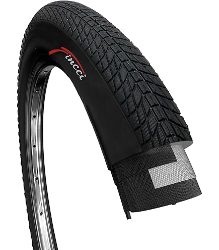 2 Pneus Vélo 20 X 1.75 (47-406) Pour Graziella Et City Bike - Noir Route