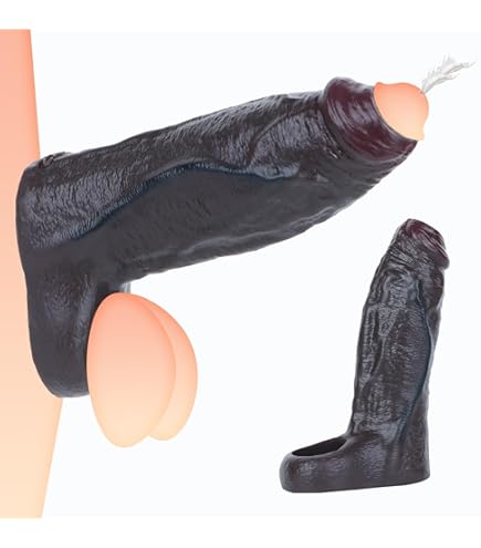 Thlsexy Offene Penishlle Silikon mit Hodenring, realistische Penis-Hlle  zur Penisverlngerung und Penis Vergrerung, flexible Penismanschetten als  Penis Sleeve fr Mnner Sexspielzeug(S) : Amazon.de: Drogerie & Krperpflege