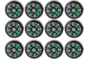 Kompass, 20 Mm 12 St Minificka Oljefylld Kompass för Vandring Camping Utomhusaktiviteter Tillbehör