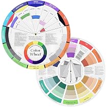 CARTA COLORI COLORI cerchio ruota dei colori arte strumento pigmento manicure EUR 6,82 - IT
