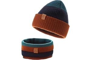 AHAHA Berretta Neonati Morbido Cappello e Sciarpa Bambino Caldo Berretto Bambino Invernale Buona Elasticità Cappello Bimbo