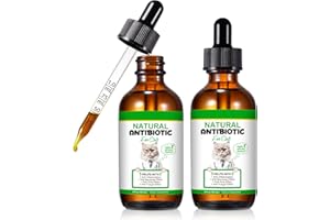 JCZQDRPC 2 Pack Natürliche Antibiotika für Katzen, 60ml antibiotika Katze, Katzenantibiotika bei Infektionen, Cat Multivitamin ist antibakterielle, Unterstützt das Immunsystem und die Knochengesundheit