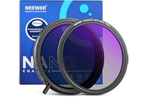 NEEWER Zestaw 67 mm filtrów True Colors ND2-32 zmienne i CPL + magnetyczny filtr ND32, 2w1 regulowana redukcja światła eliminacja odbicia bez zmiany koloru, bez krzyża X/winietowania